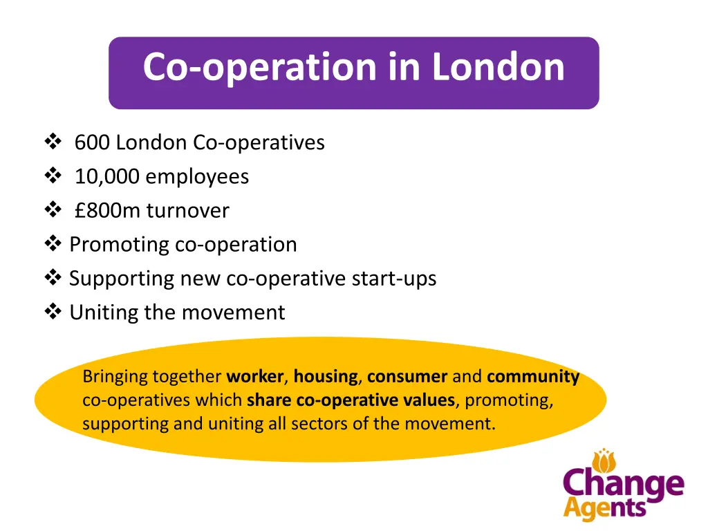 co operation in london