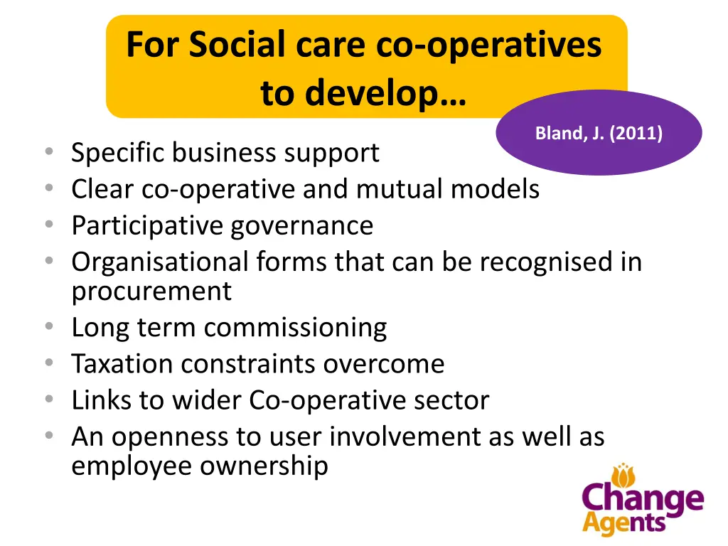 for social care co operatives to develop