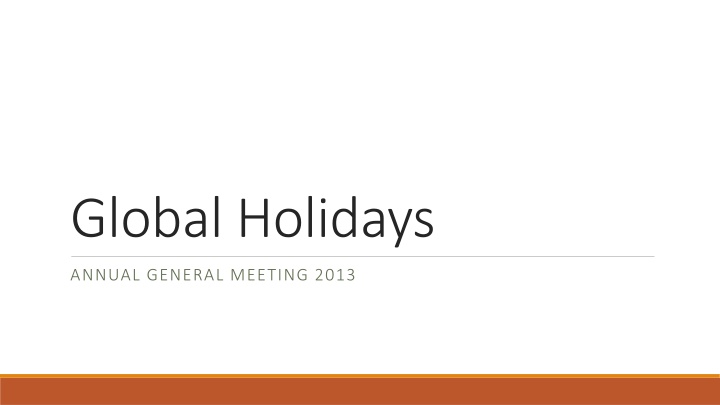 global holidays