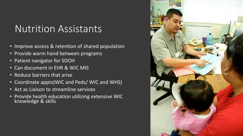 nutrition assistants