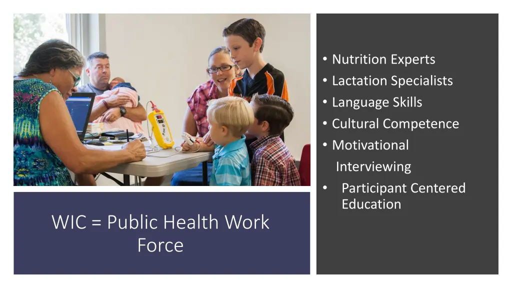 nutrition experts lactation specialists language