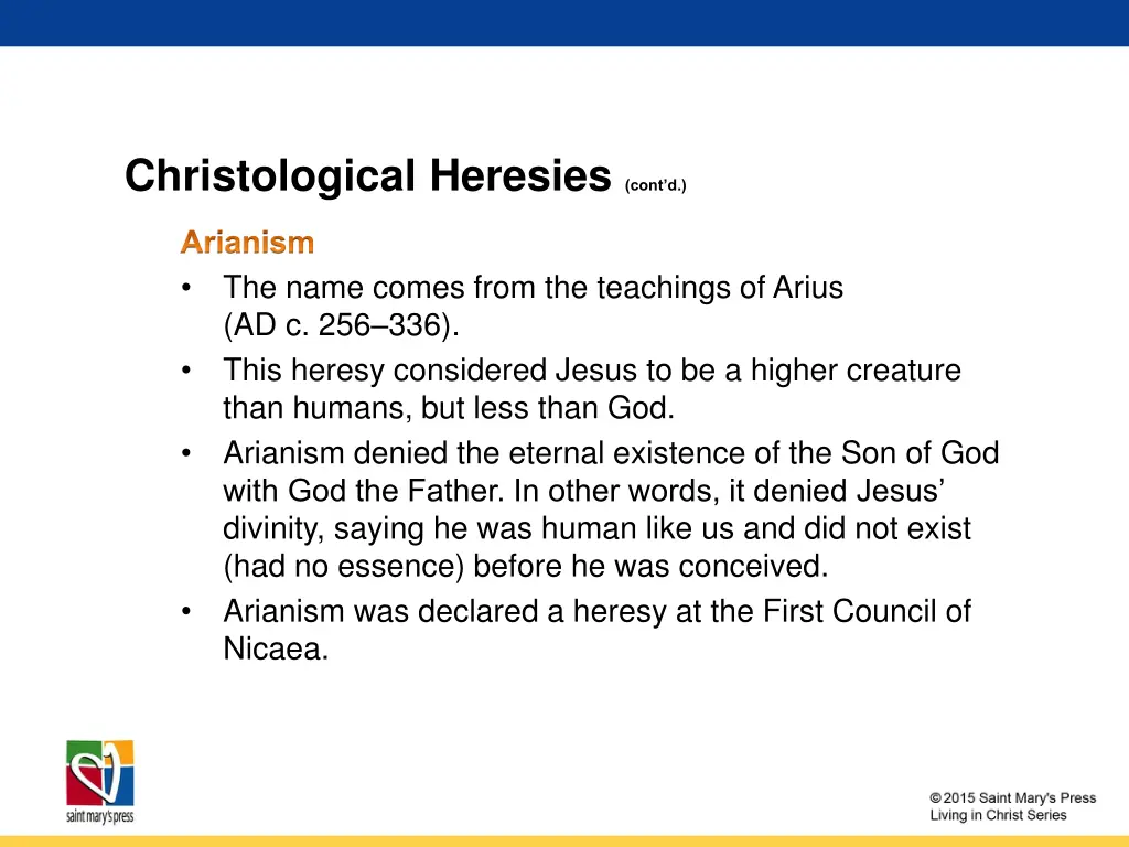 christological heresies cont d 2