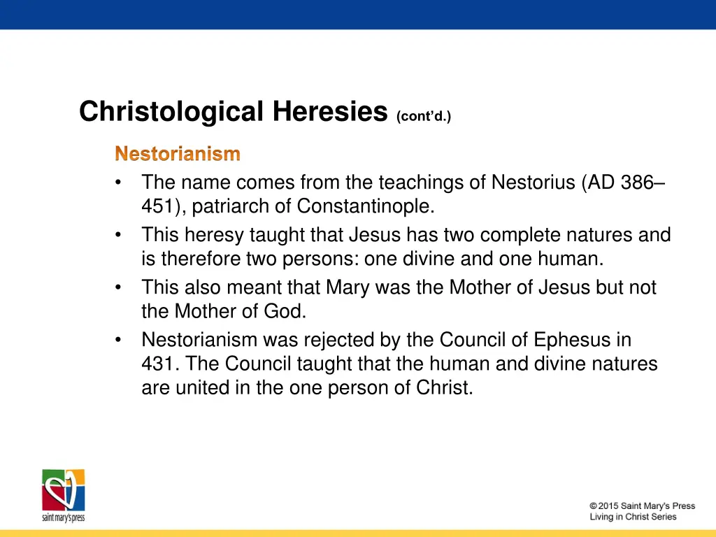 christological heresies cont d 3