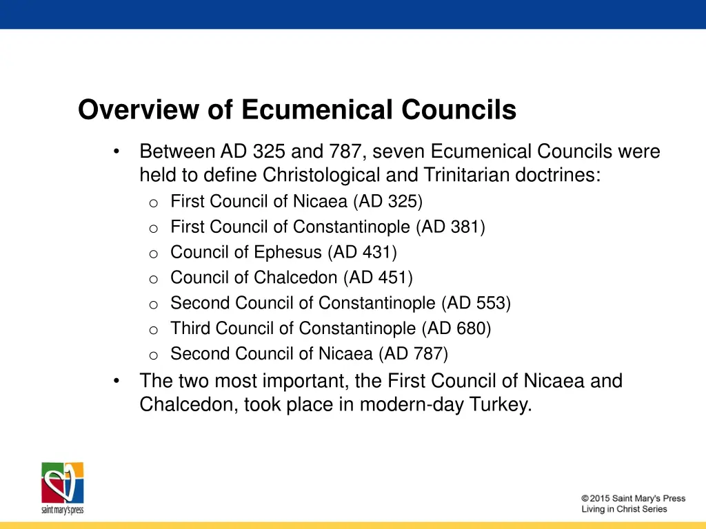 overview of ecumenical councils