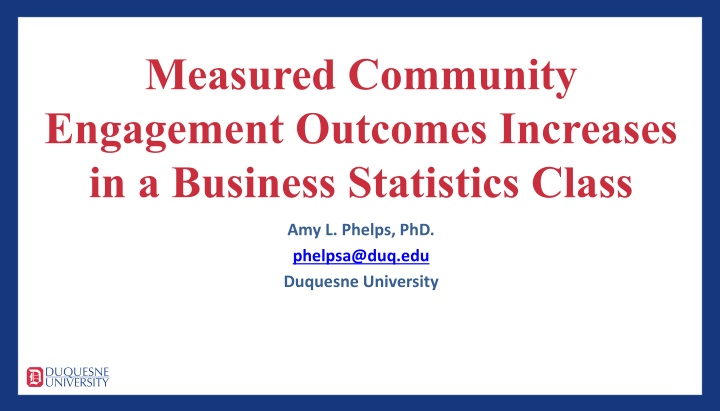 measured community engagement outcomes increases