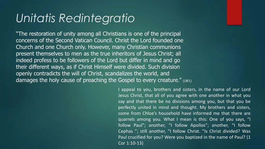 unitatis redintegratio 2