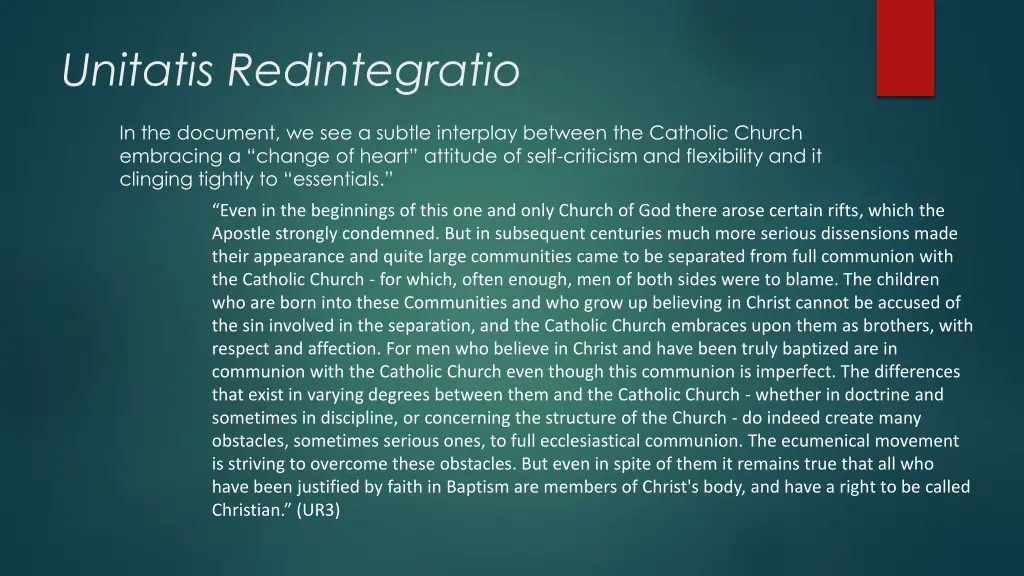 unitatis redintegratio 5