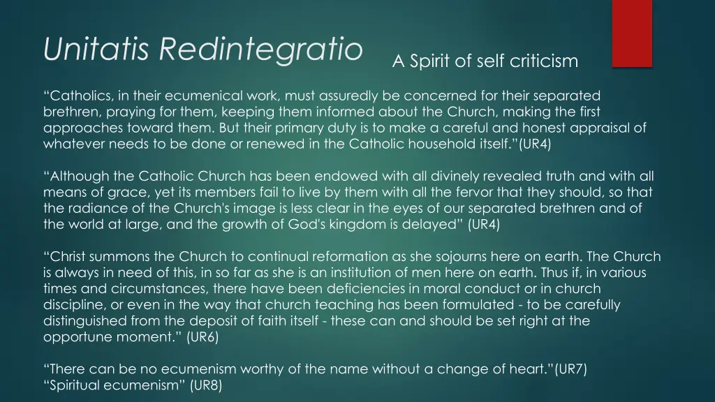 unitatis redintegratio 6