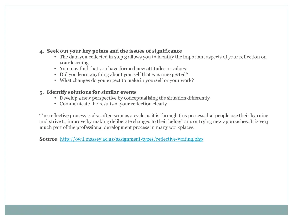 4 seek out your key points and the issues