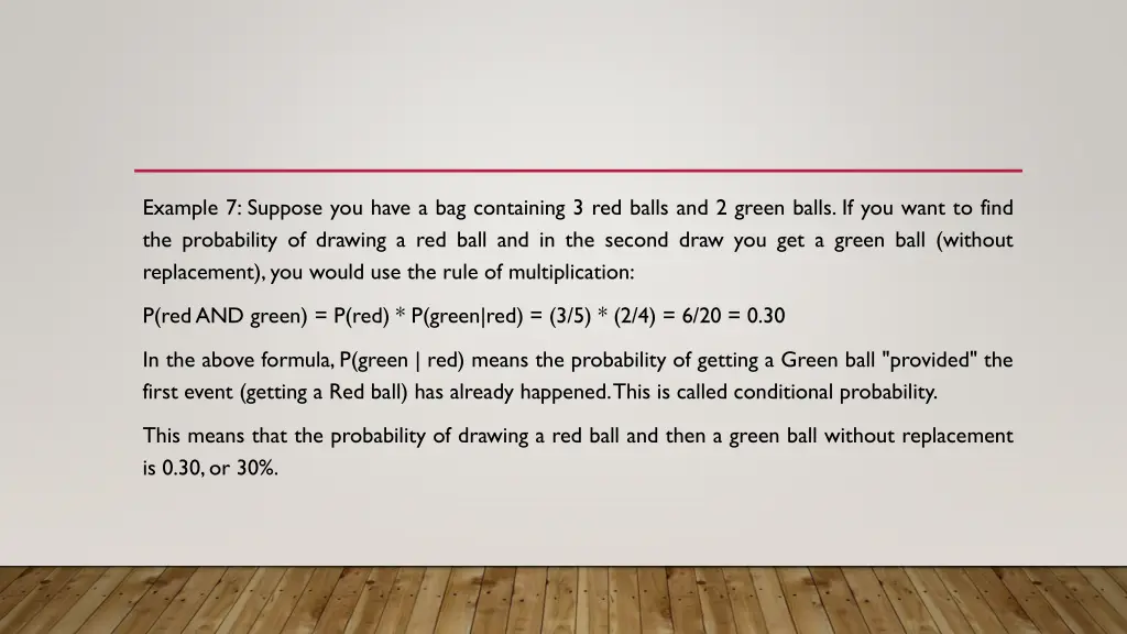 example 7 suppose you have a bag containing