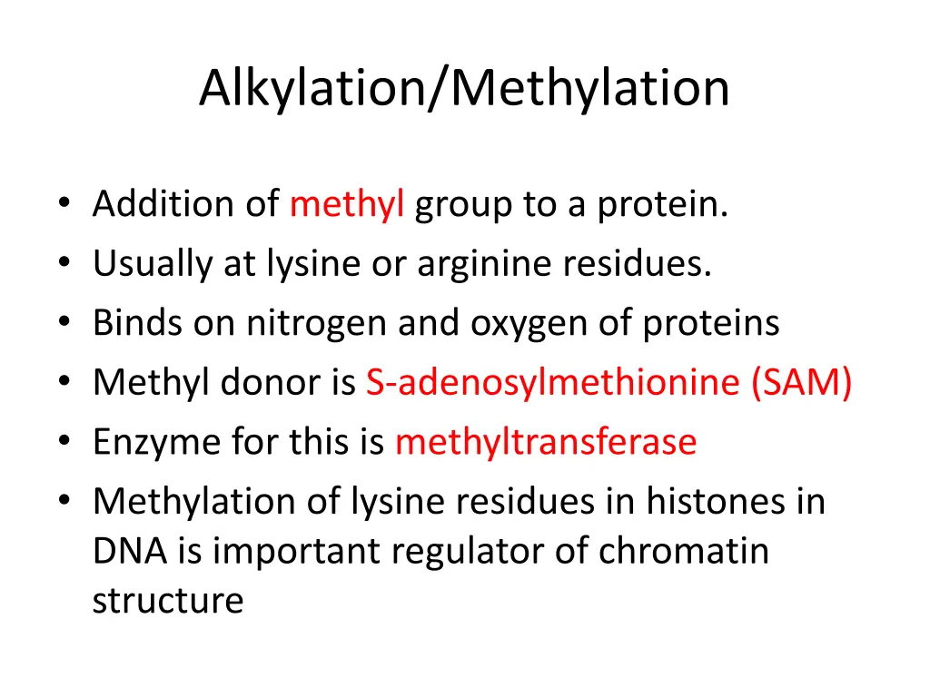 alkylation methylation