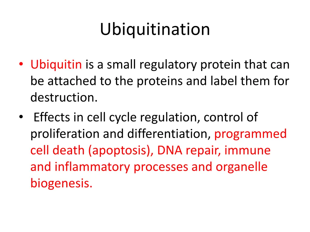 ubiquitination