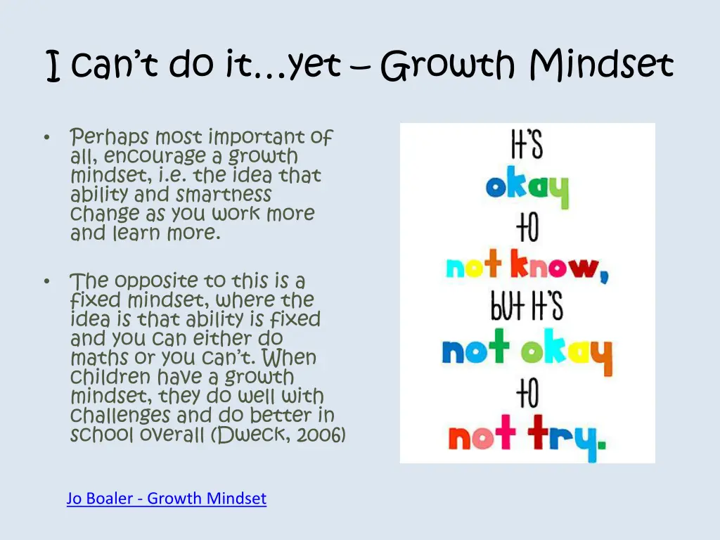 i can t do it yet growth mindset