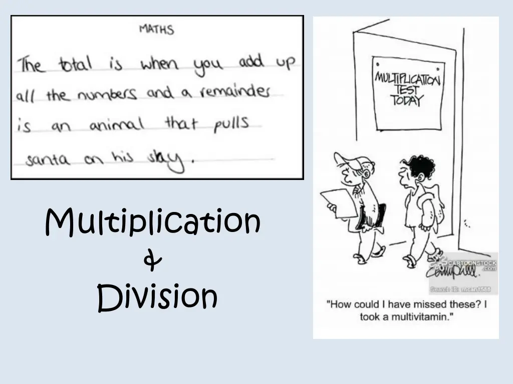 multiplication division