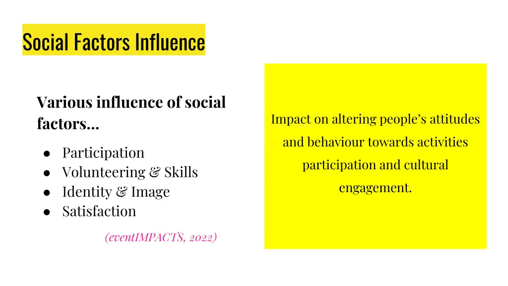social factors influence