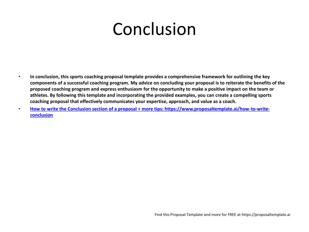conclusion
