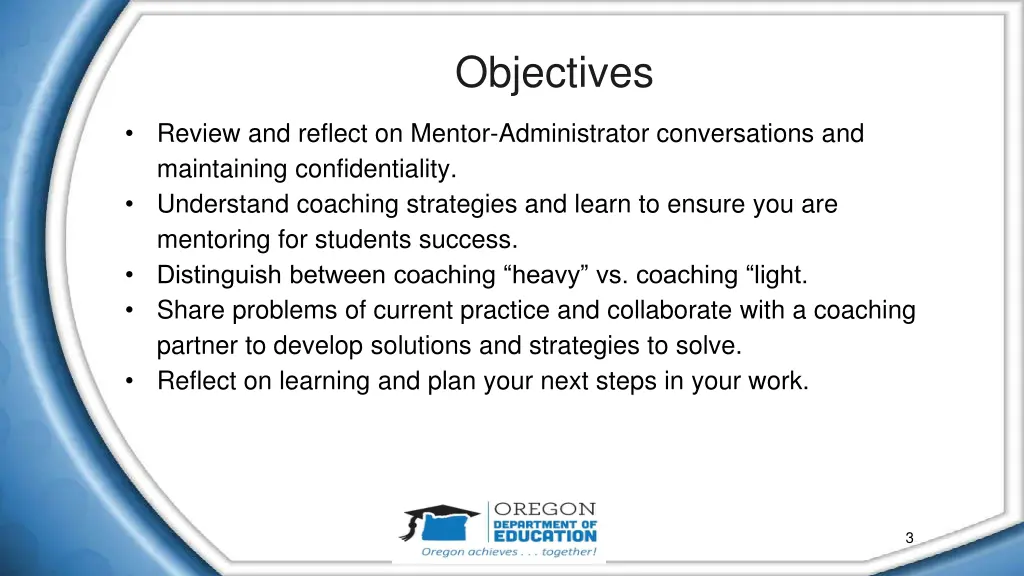 objectives