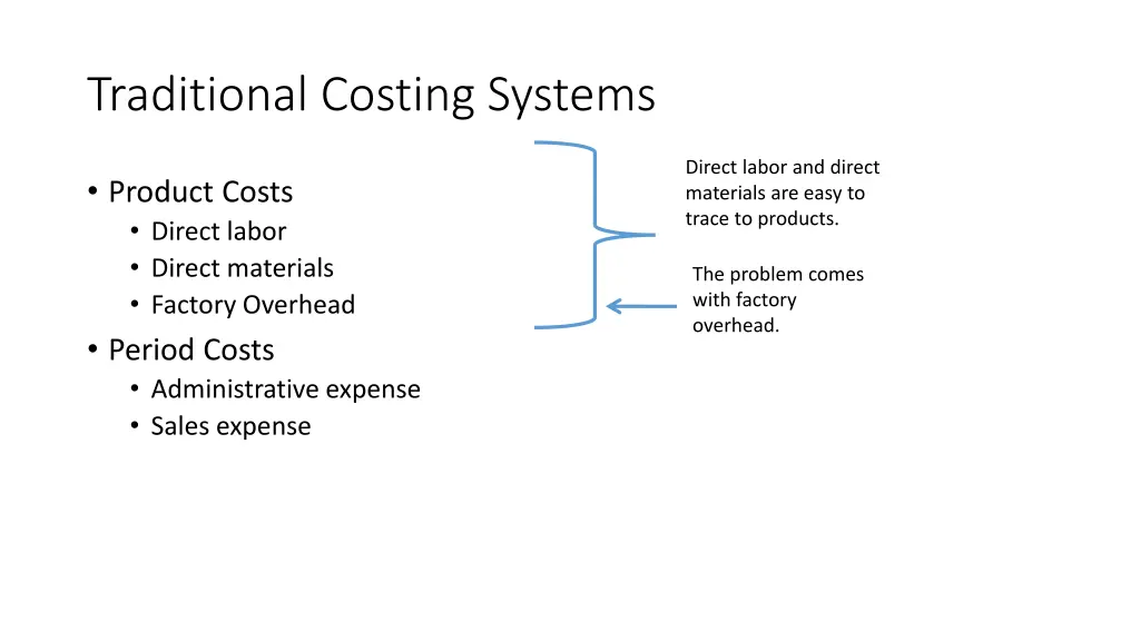 traditional costing systems 1