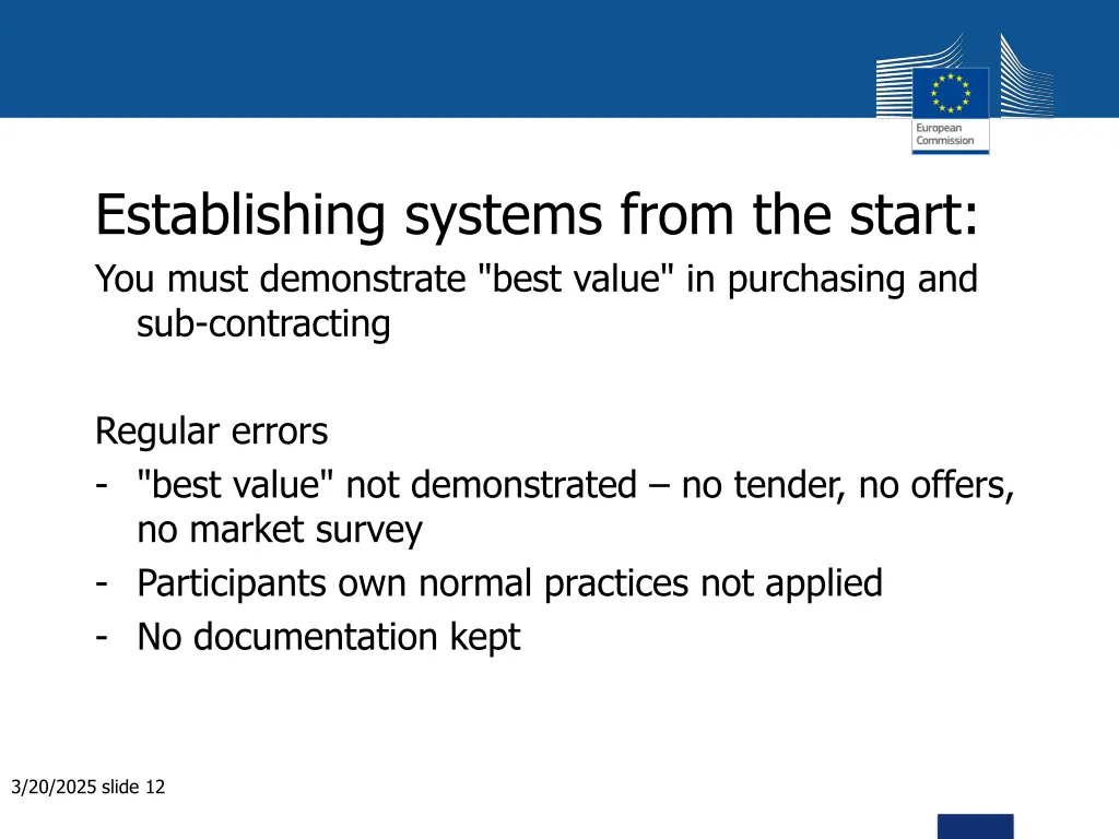 establishing systems from the start you must 3