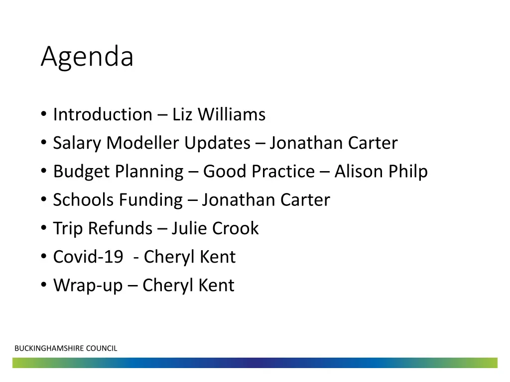 agenda