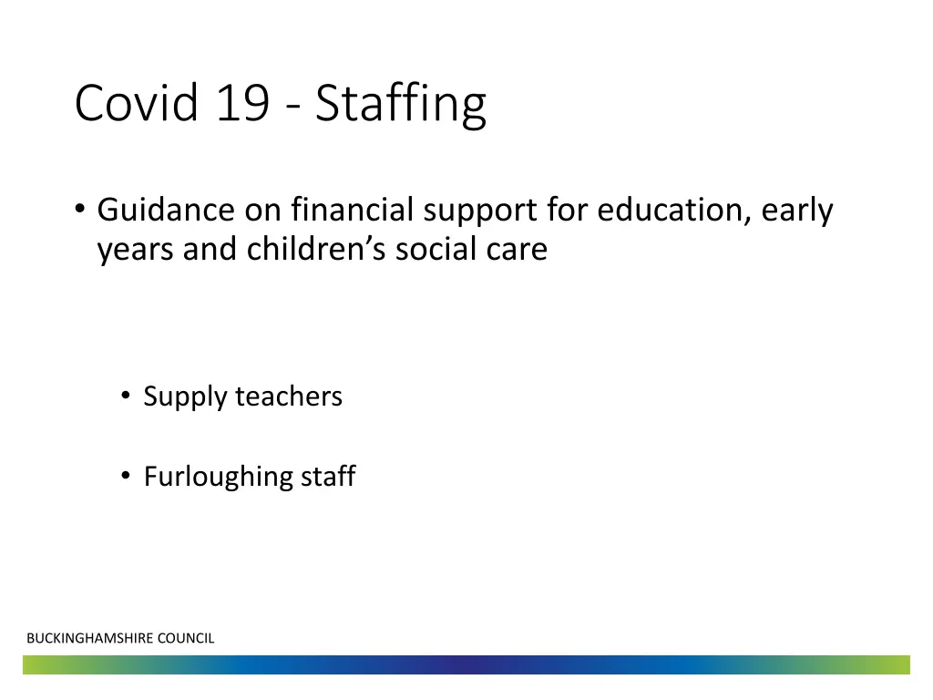 covid 19 staffing