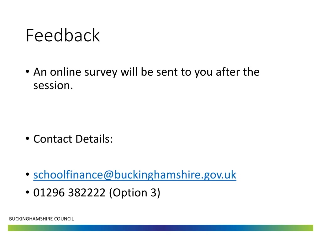 feedback