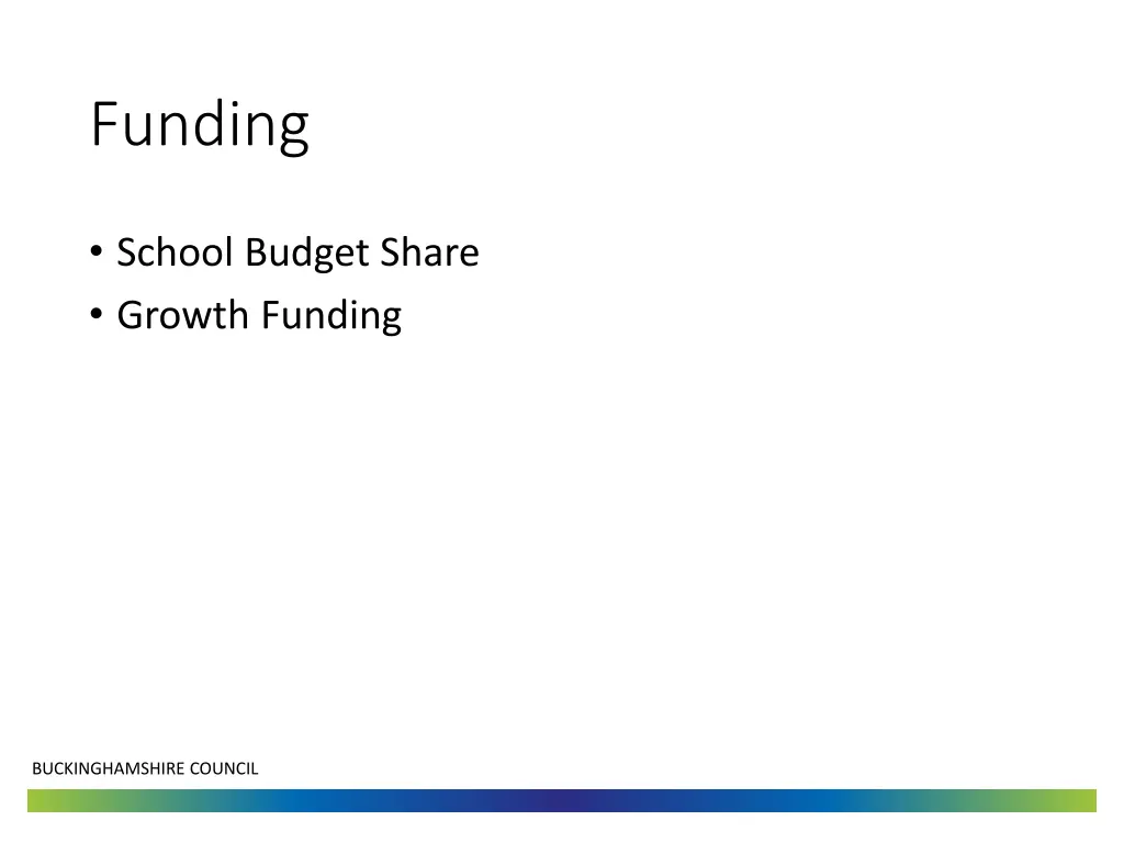 funding