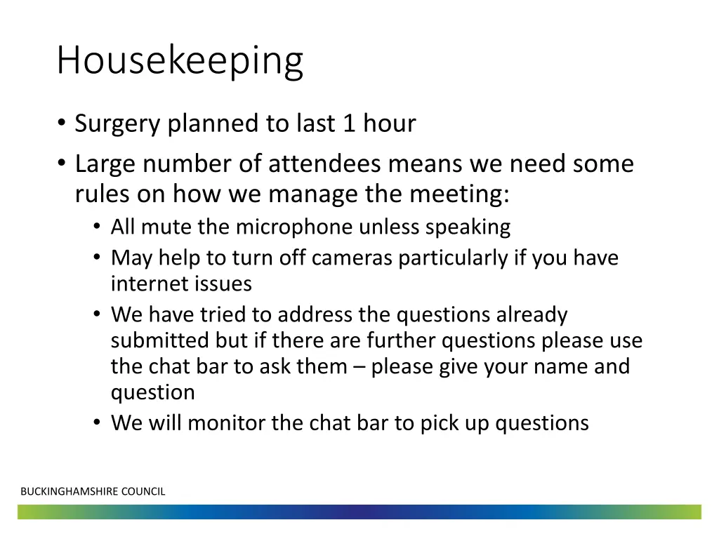 housekeeping