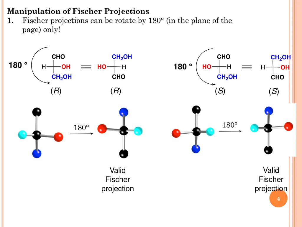 manipulation of fischer projections 1 fischer