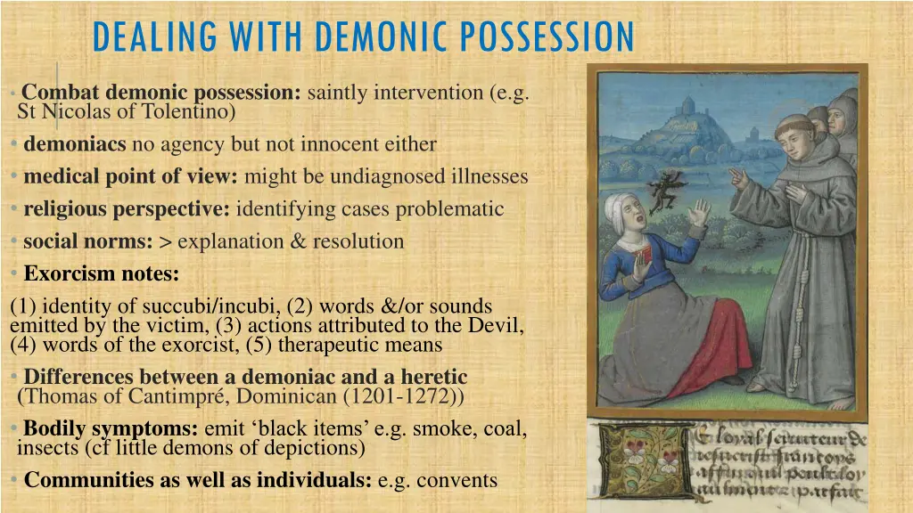 dealing with demonic possession