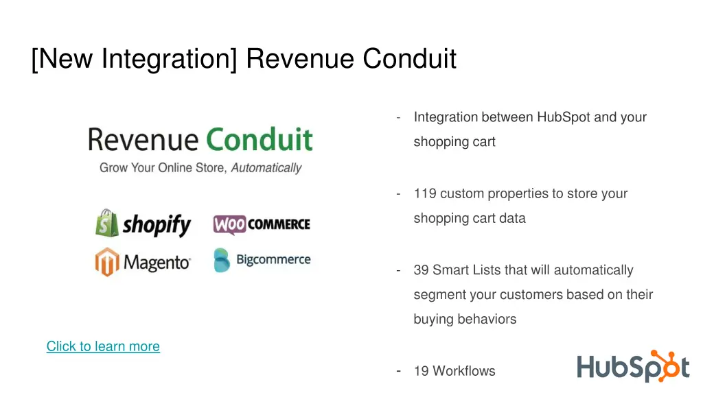 new integration revenue conduit