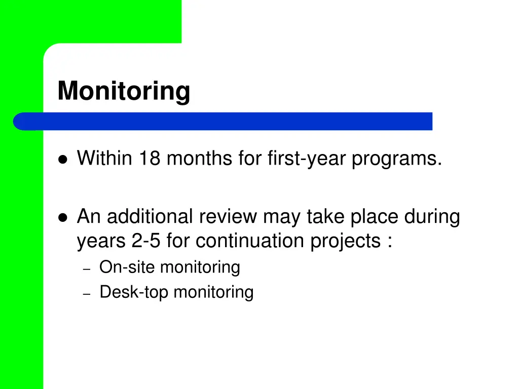 monitoring