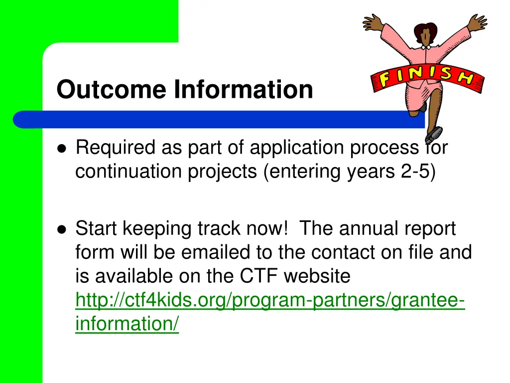 outcome information