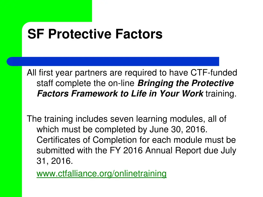 sf protective factors