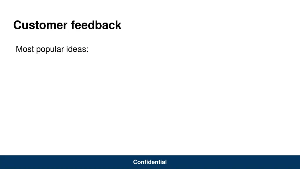 customer feedback