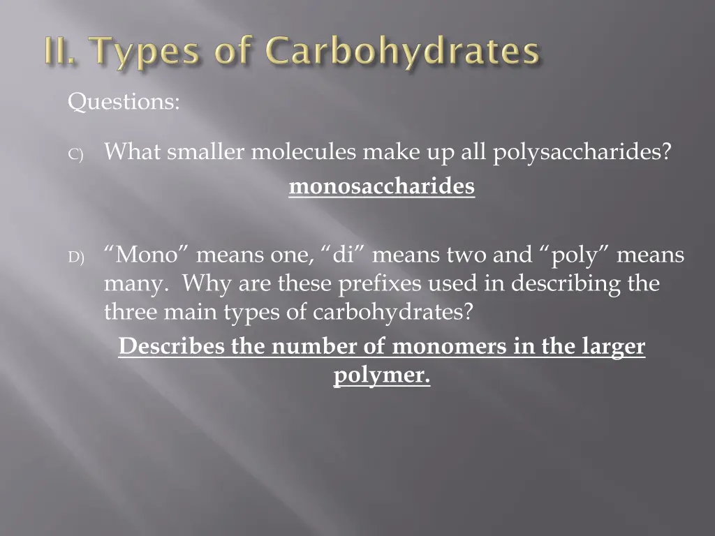 questions 9