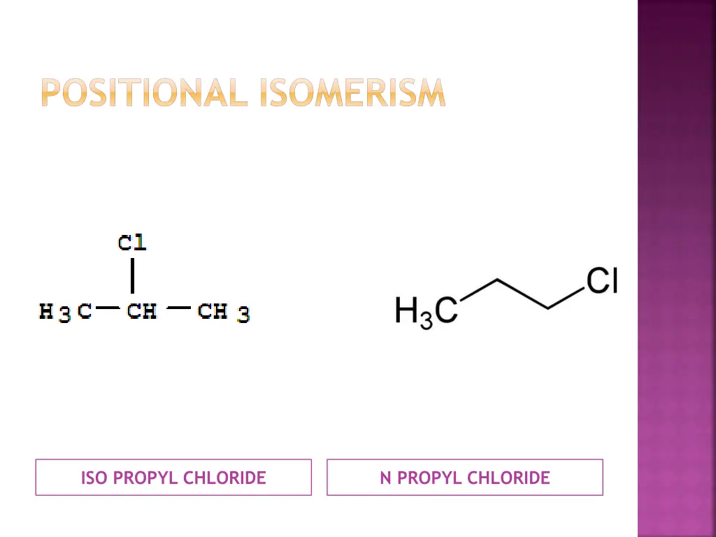 positional isomerism