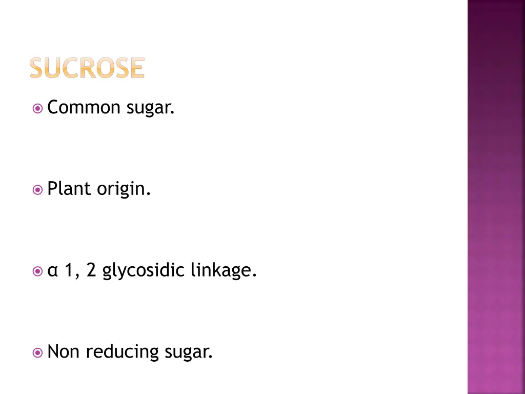 sucrose