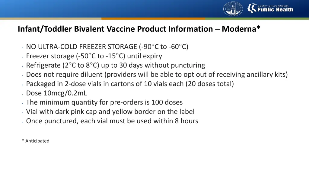 infant toddler bivalent vaccine product 1