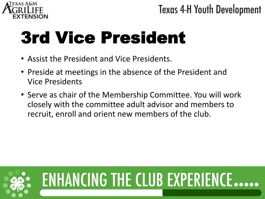 3rd vice president 3rd vice president