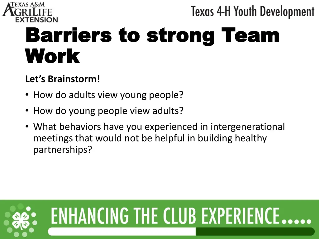 barriers to strong team barriers to strong team