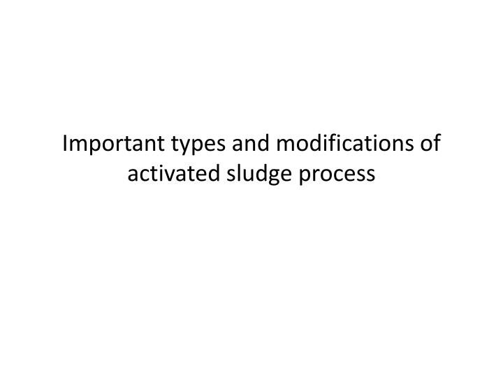 important types and modifications of activated