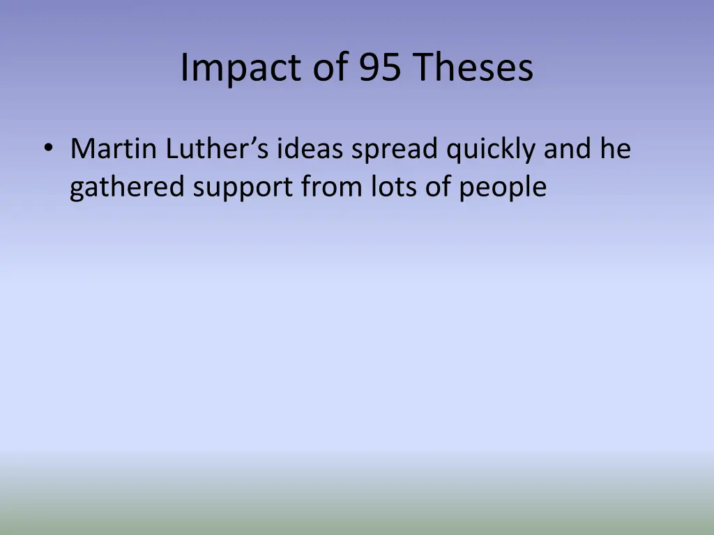 impact of 95 theses