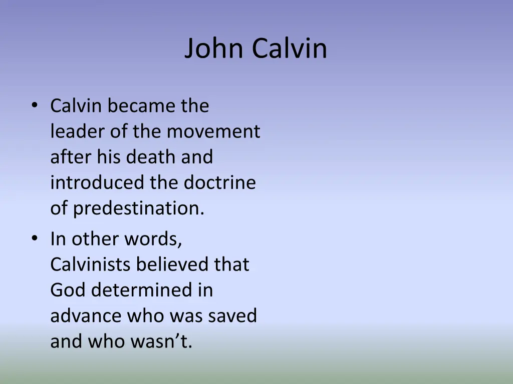 john calvin