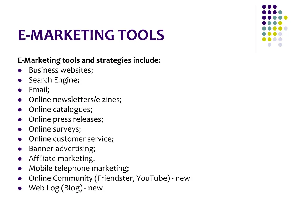 e marketing tools