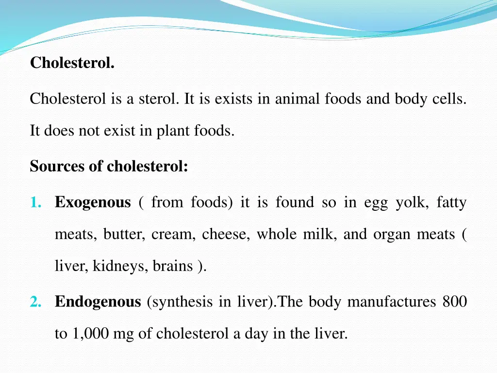 cholesterol