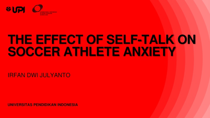 the effect of self talk on soccer athlete anxiety