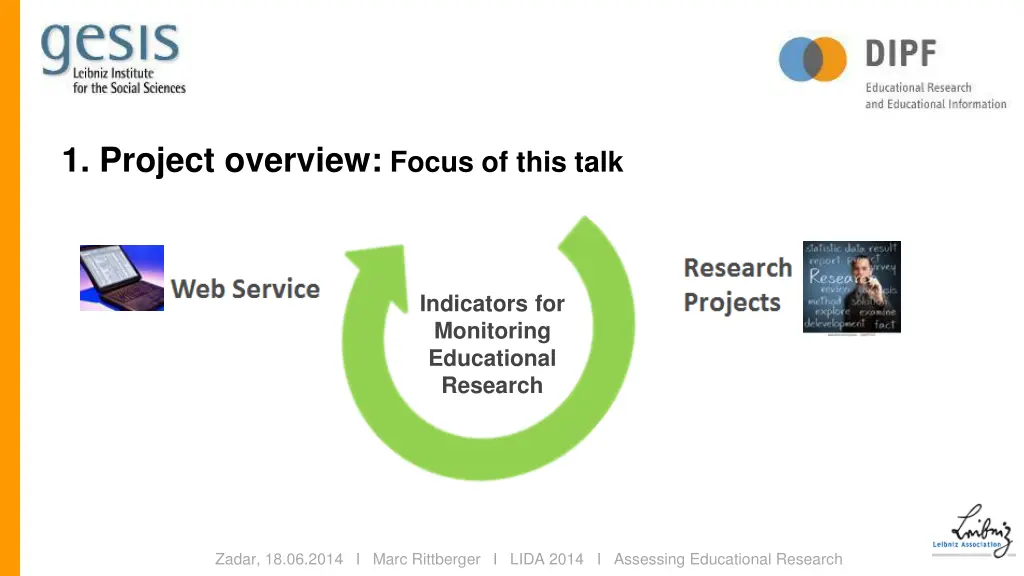1 project overview focus of this talk