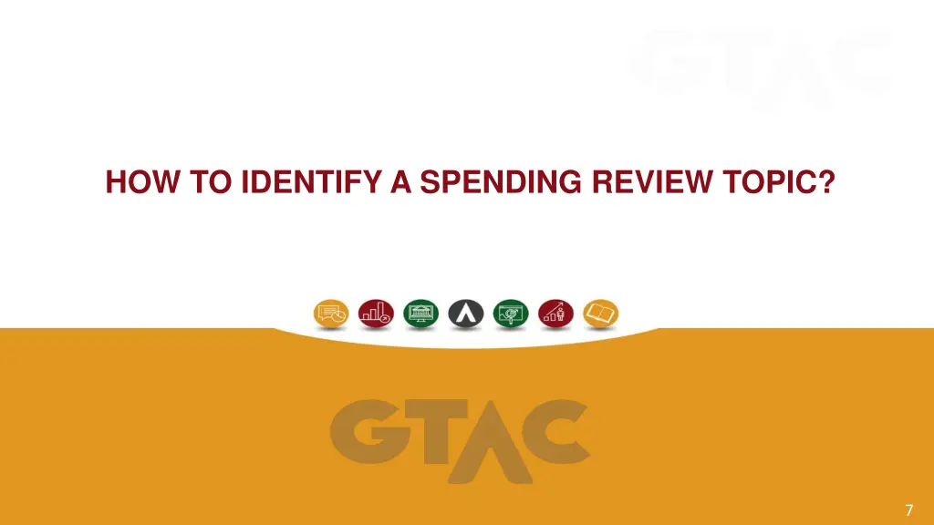 how to identify a spending review topic