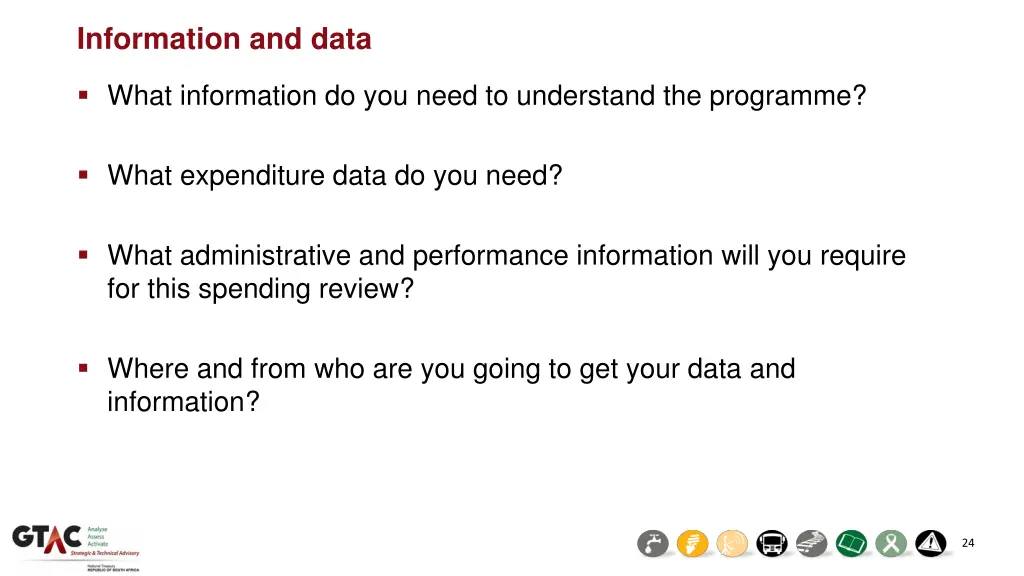 information and data